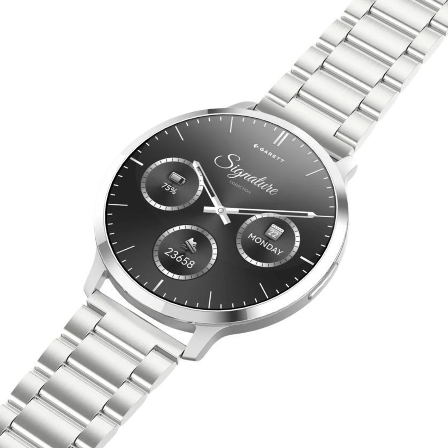 Smartwatch męski Garett Edge srebrny solid AMOLED 1,73″ + brązowy pasek (4).jpg